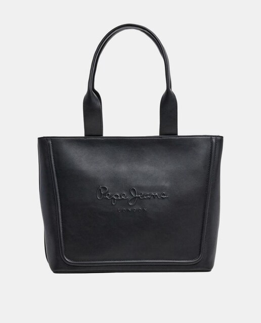 Imagem 0 de Mala Tipo Tote Taya com Fecho de Correr, Alça Dupla e Logótipo em Relevo à Frente