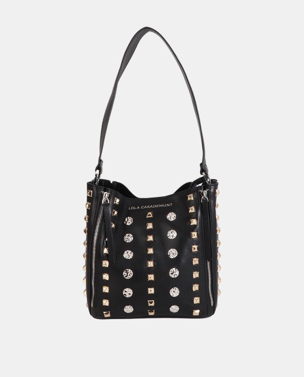 Mala de Ombro com Tachas Preto-1