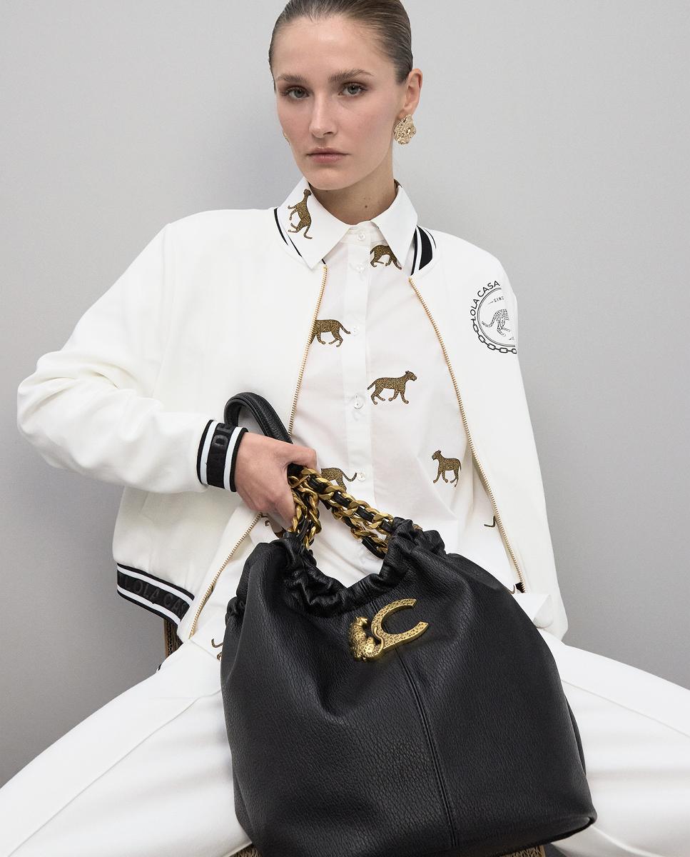 Mala Shopper LC Animal Preto-9