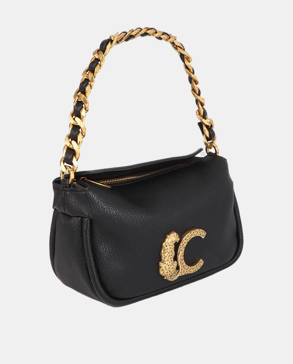 Mala a Tiracolo LC com Animal Print Preto-2