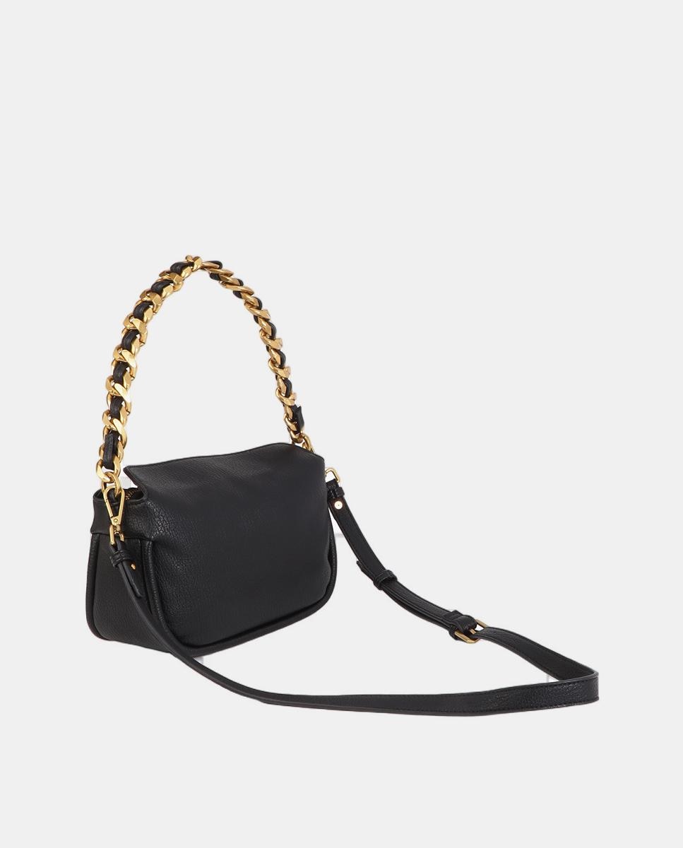 Mala a Tiracolo LC com Animal Print Preto-4