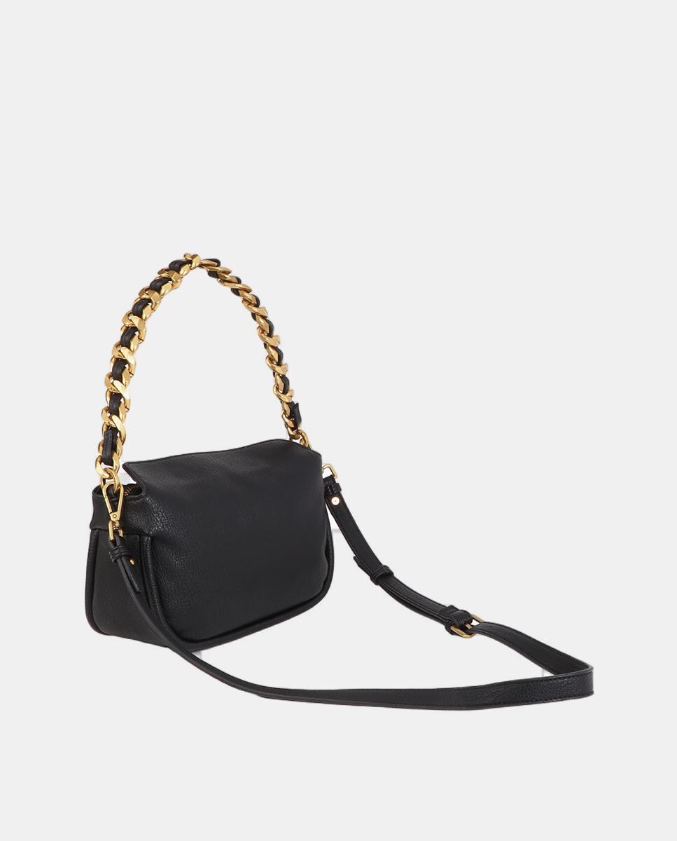 Mala a Tiracolo LC com Animal Print Preto-4