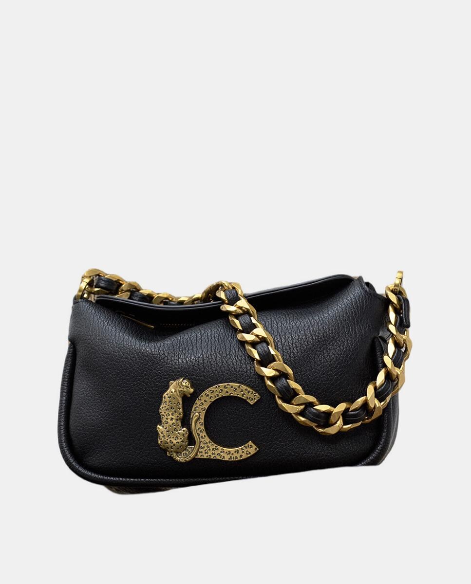 Mala a Tiracolo LC com Animal Print Preto-7