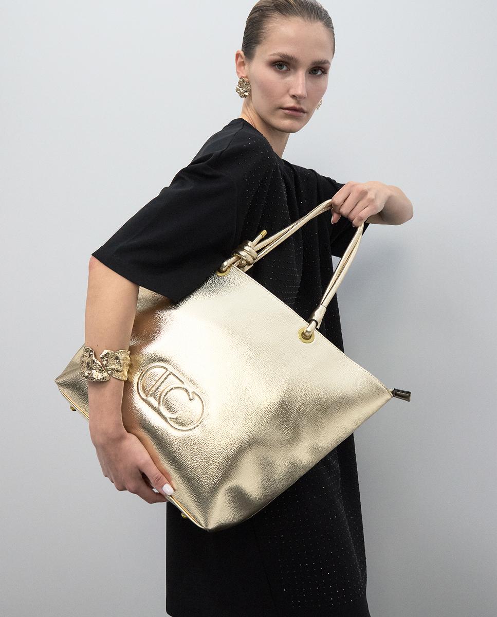 Mala Shopper sem Estrutura Ouro-4
