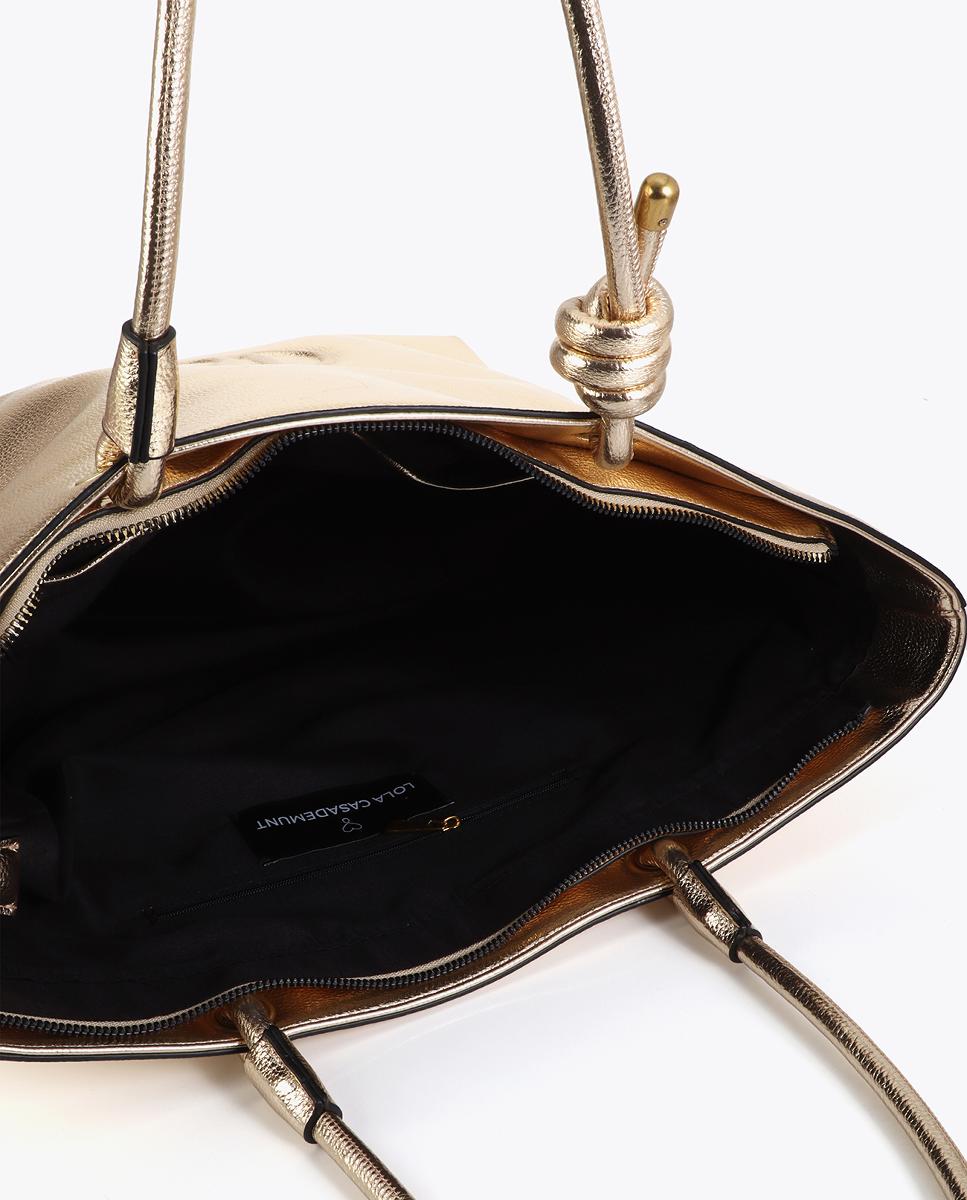 Mala Shopper sem Estrutura Ouro-8