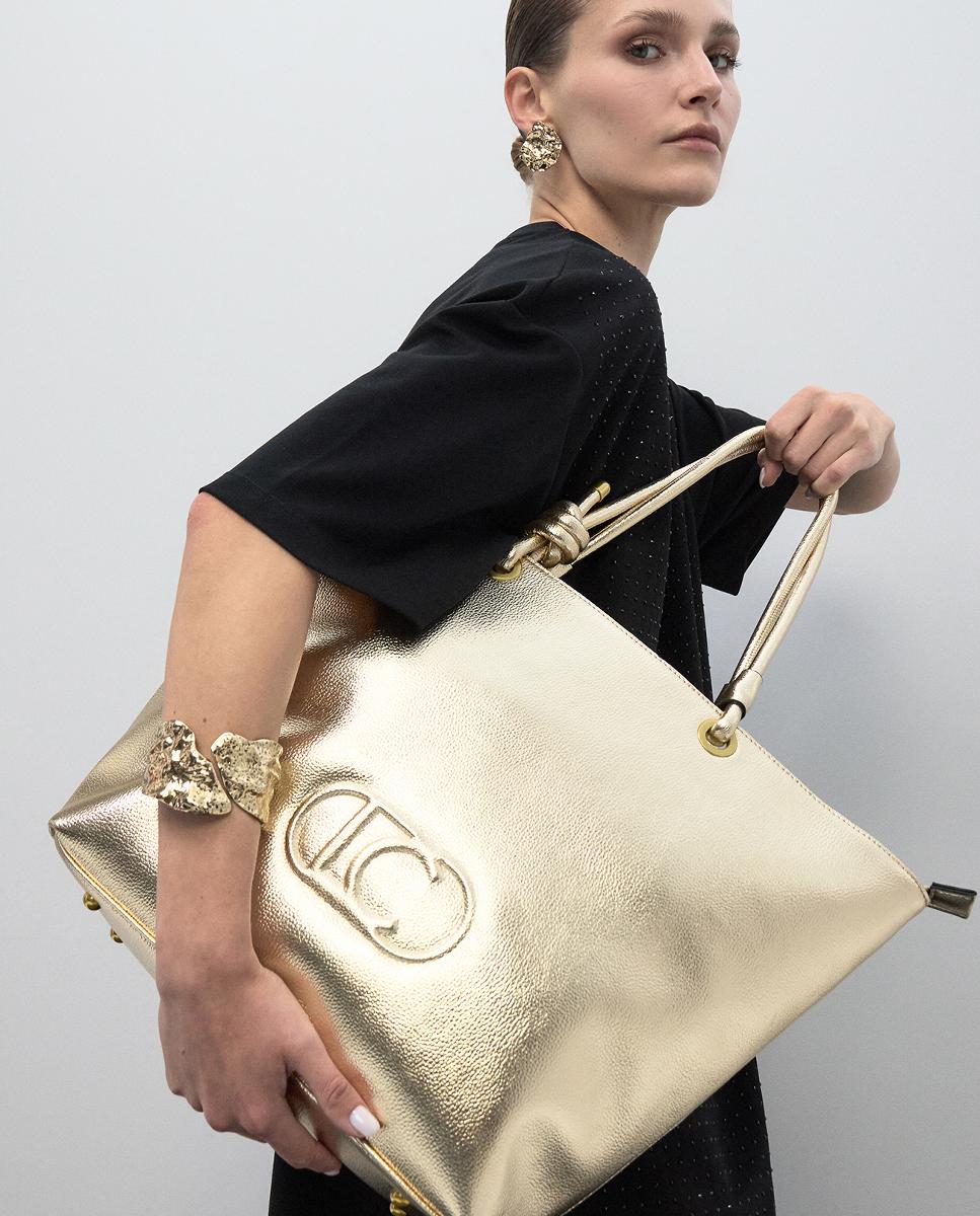 Mala Shopper sem Estrutura Ouro-10