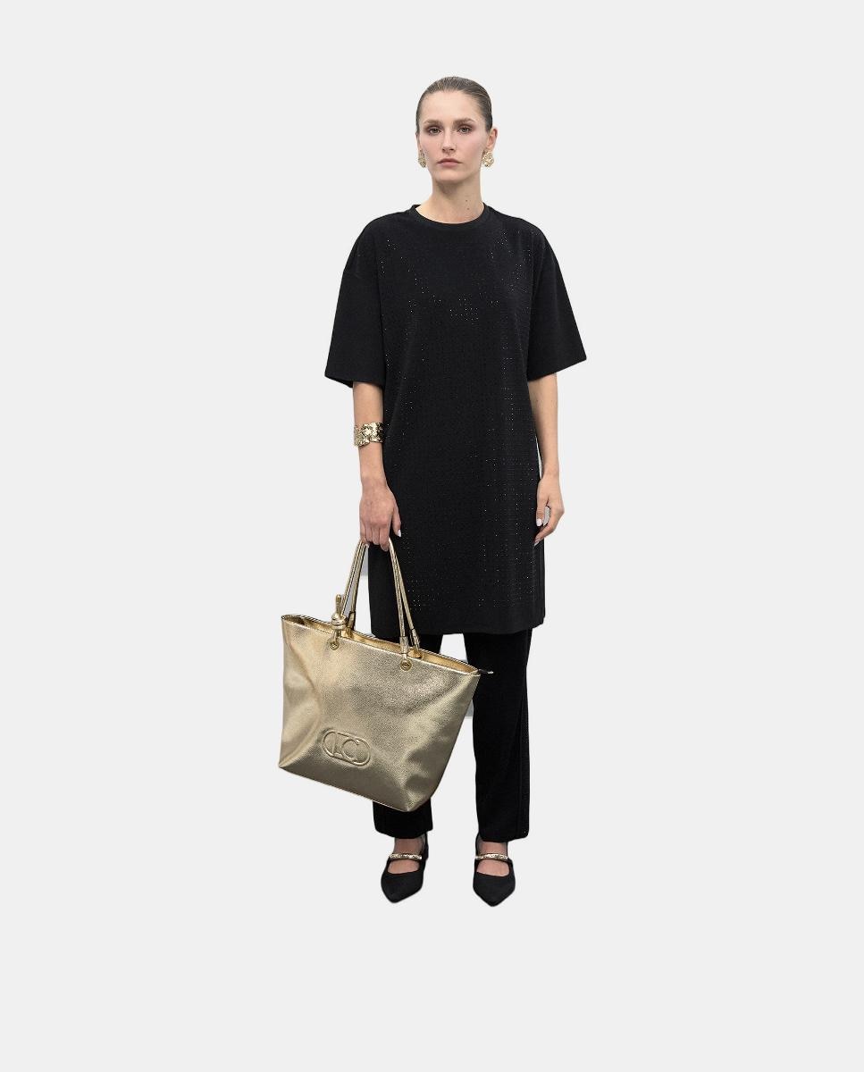 Mala Shopper sem Estrutura Ouro-11