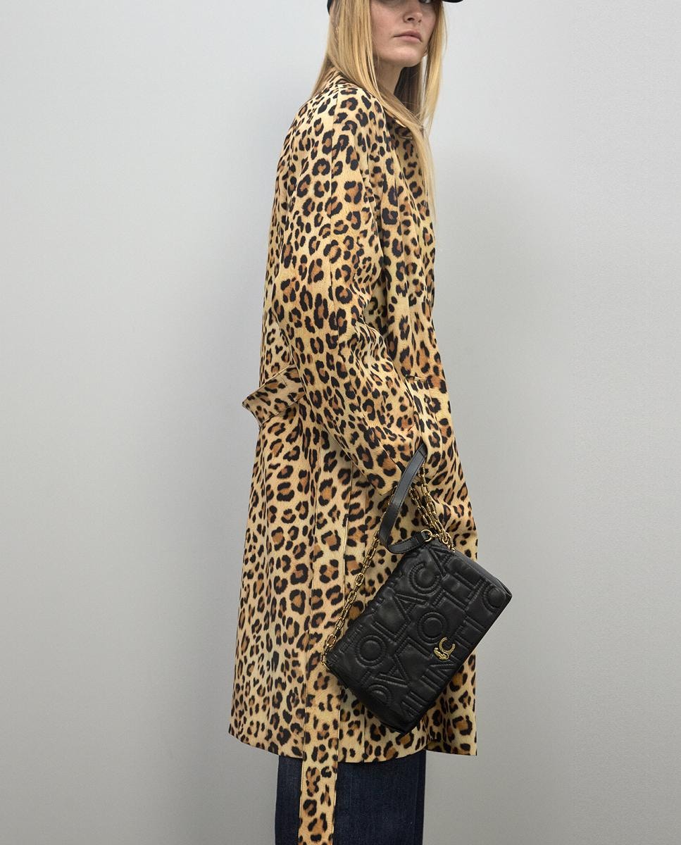 Mala a Tiracolo com Aba e Pesponto com Logótipo Preto-6