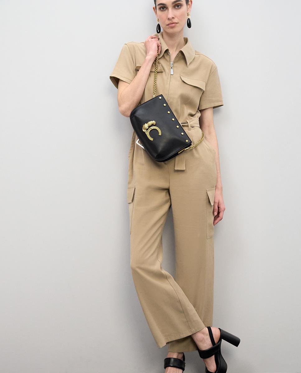 Mala a Tiracolo LC Animal com Tachas Preto-3