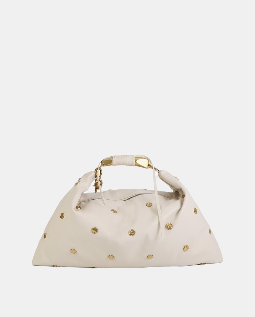 Imagem 0 de Mala Hobo com Tachas e Textura