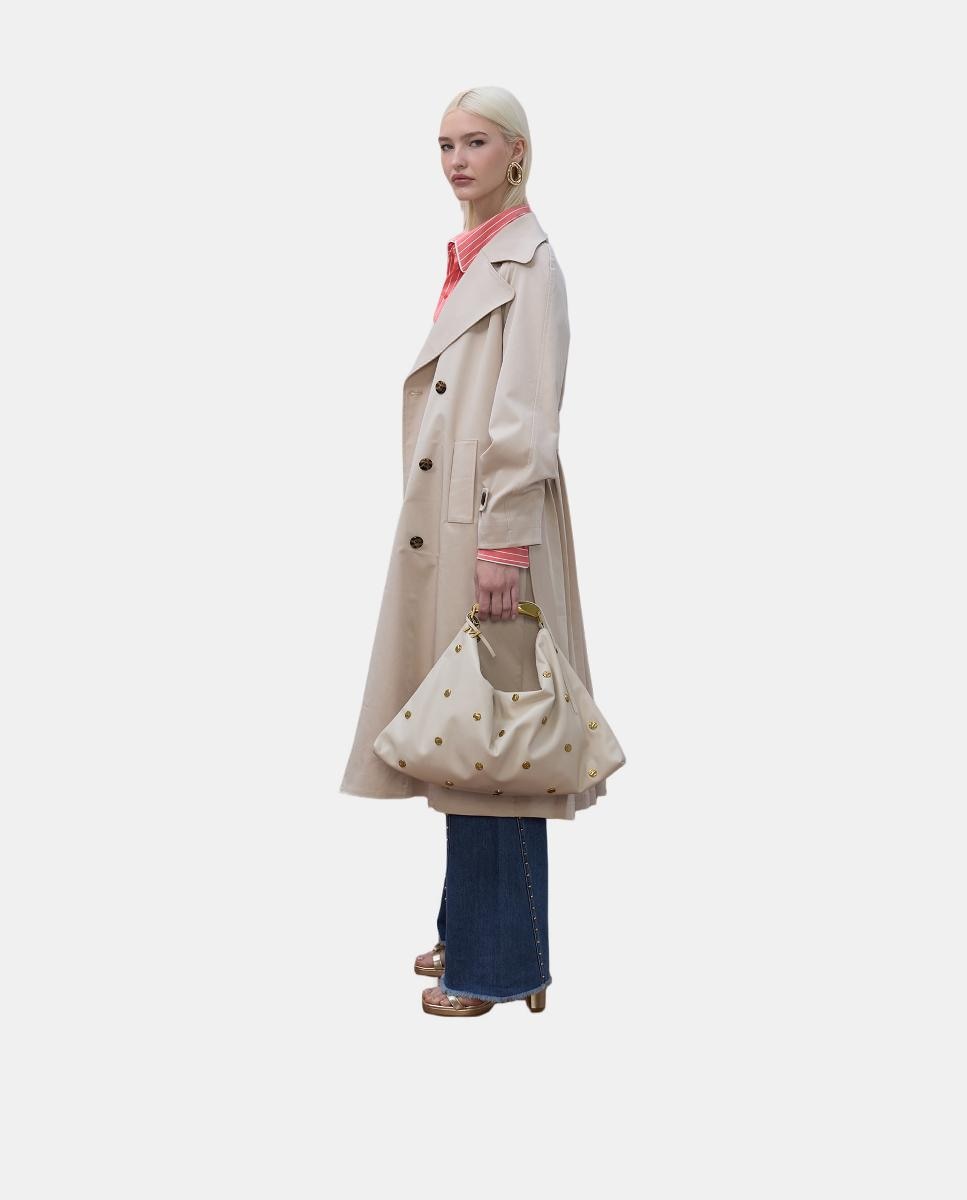 Mala Hobo com Tachas e Textura Cru-6