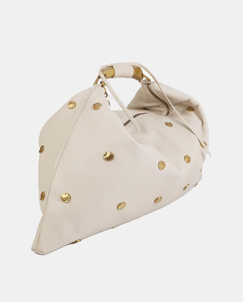 Mala Hobo com Tachas e Textura Cru-7
