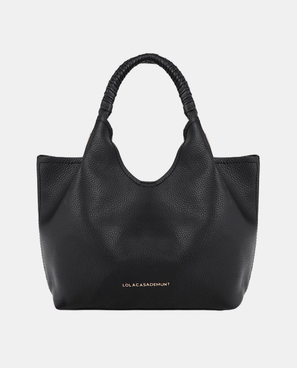 Imagem 0 de Mala Shopper com Alça Entrançada e Peças Metálicas