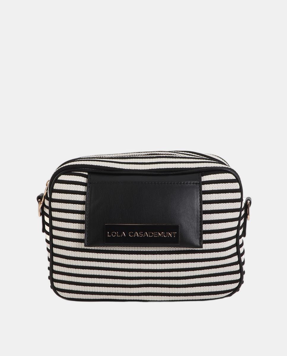 Imagem 0 de Mala Crossbody em Tecido às Riscas