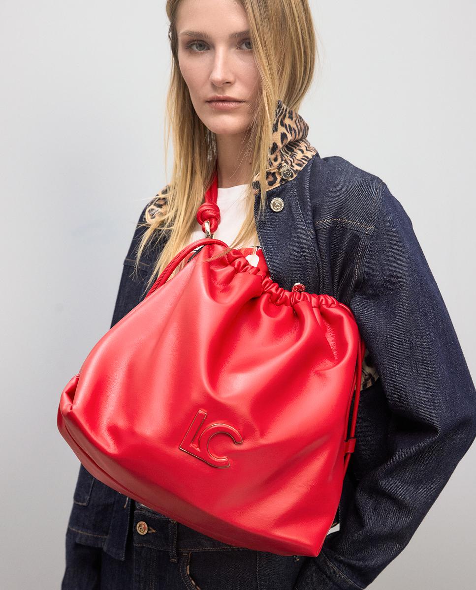 Mala Hobo LC Forrada Vermelho-10