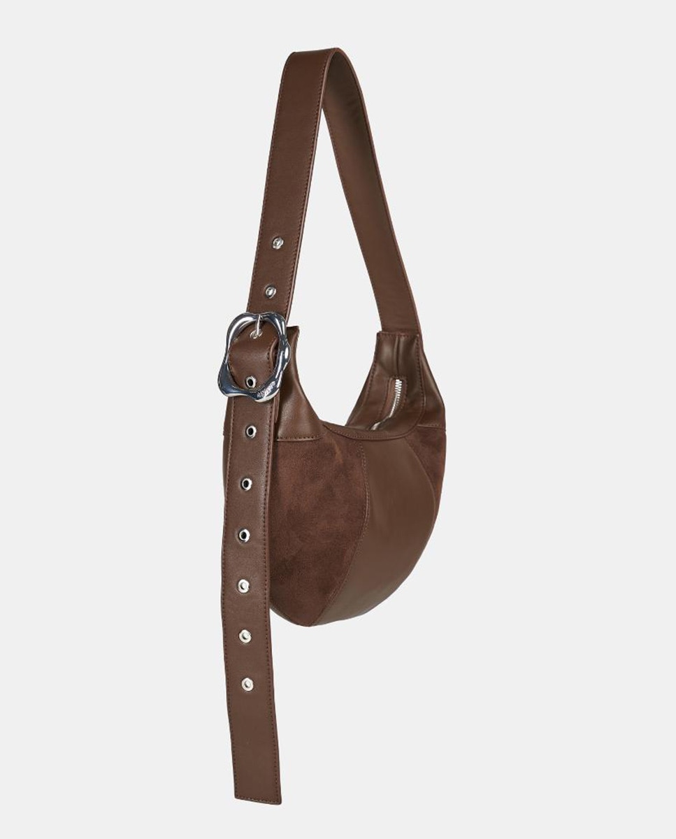 Mala Cruzada Ajustável Modelo MUSA Castanho-2