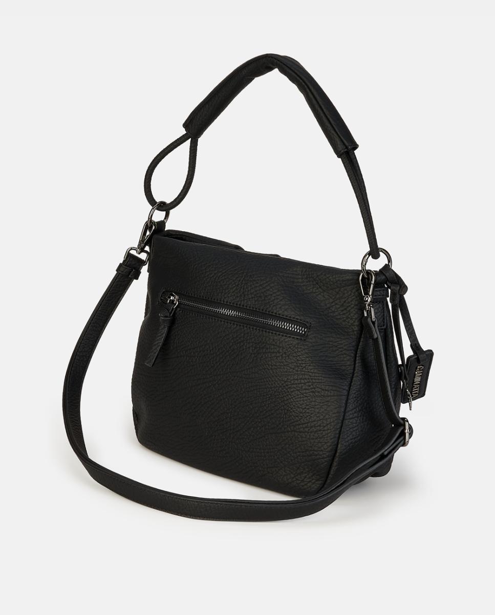 Mala Crossbody com Fecho de Correr Preto-2