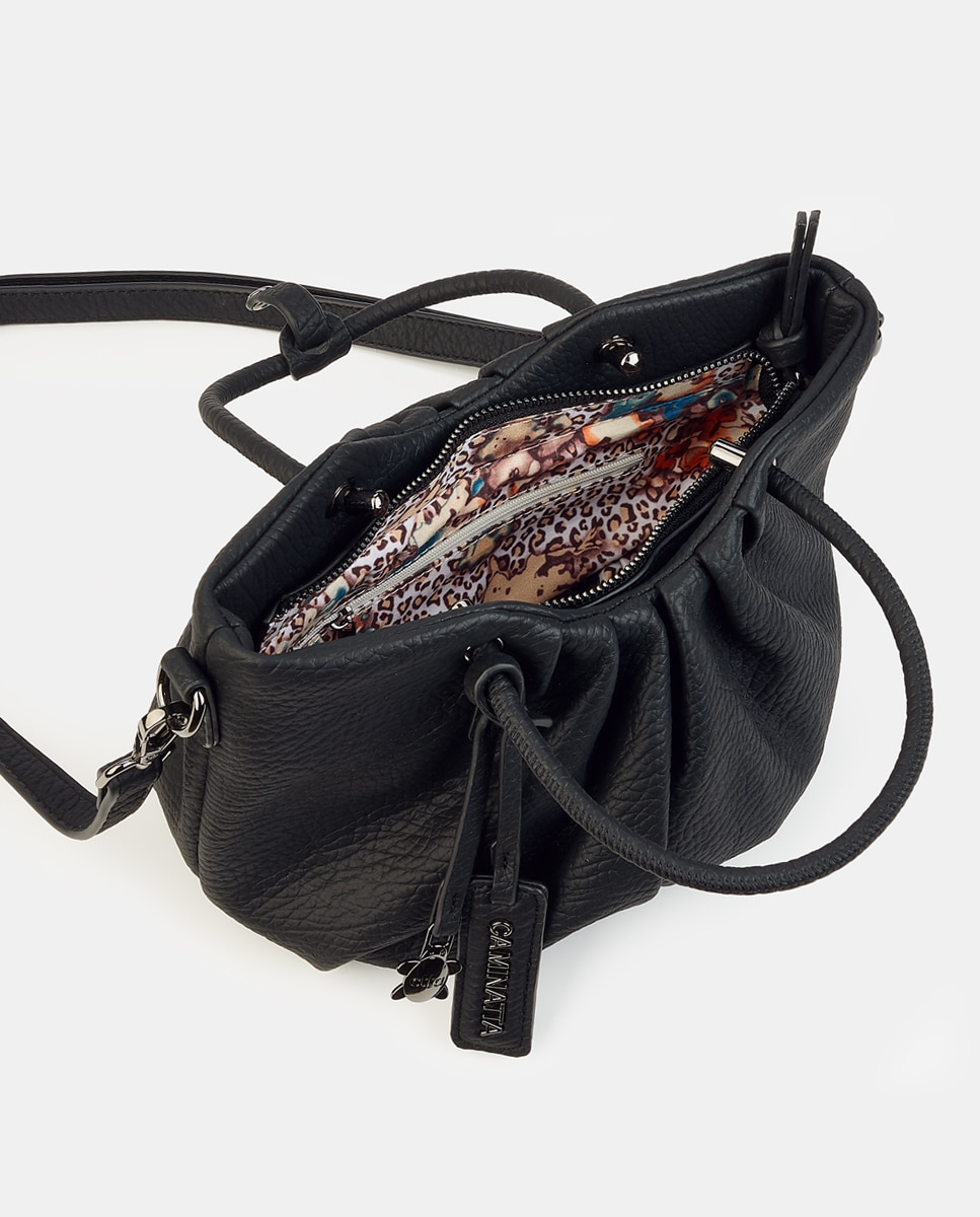Mala Crossbody com Fecho de Correr Preto-3