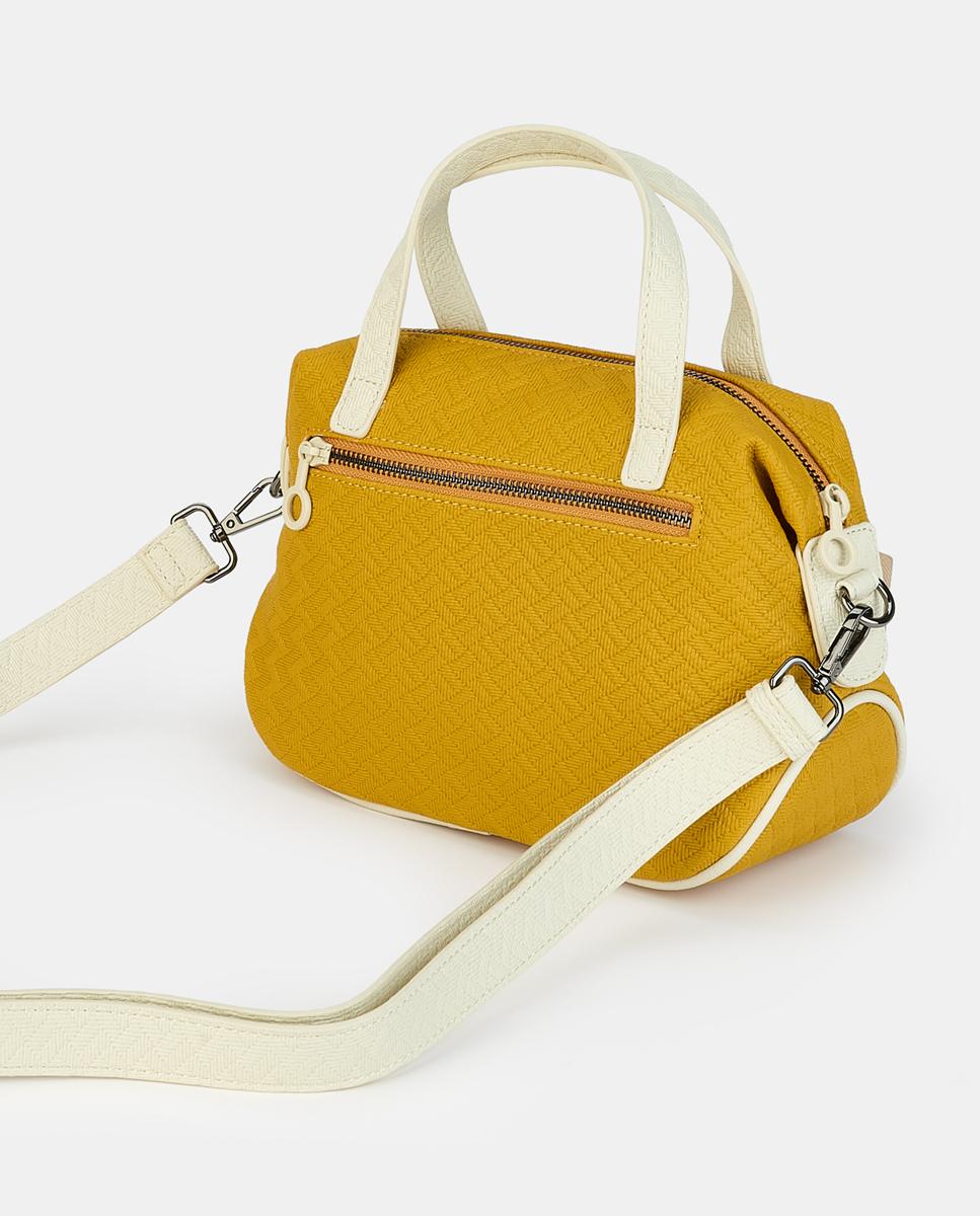 Mala Crossbody com Fecho de Correr Mostarda-2