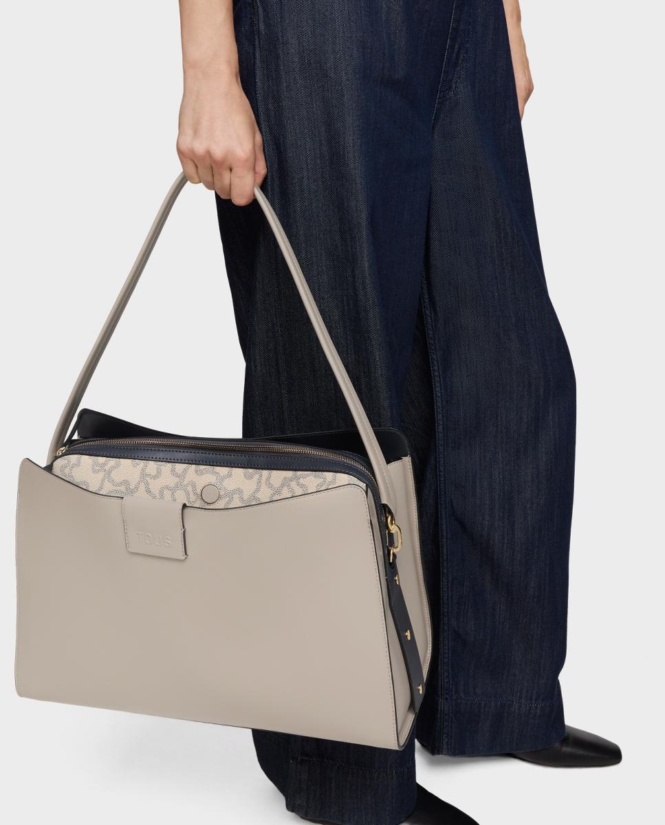 Mala com Fecho Magnético. Taupe-7