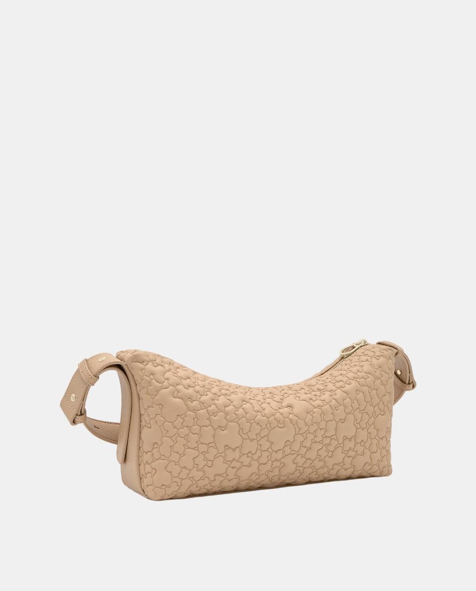 Mala a Tiracolo com Fecho de Correr. Bege-2