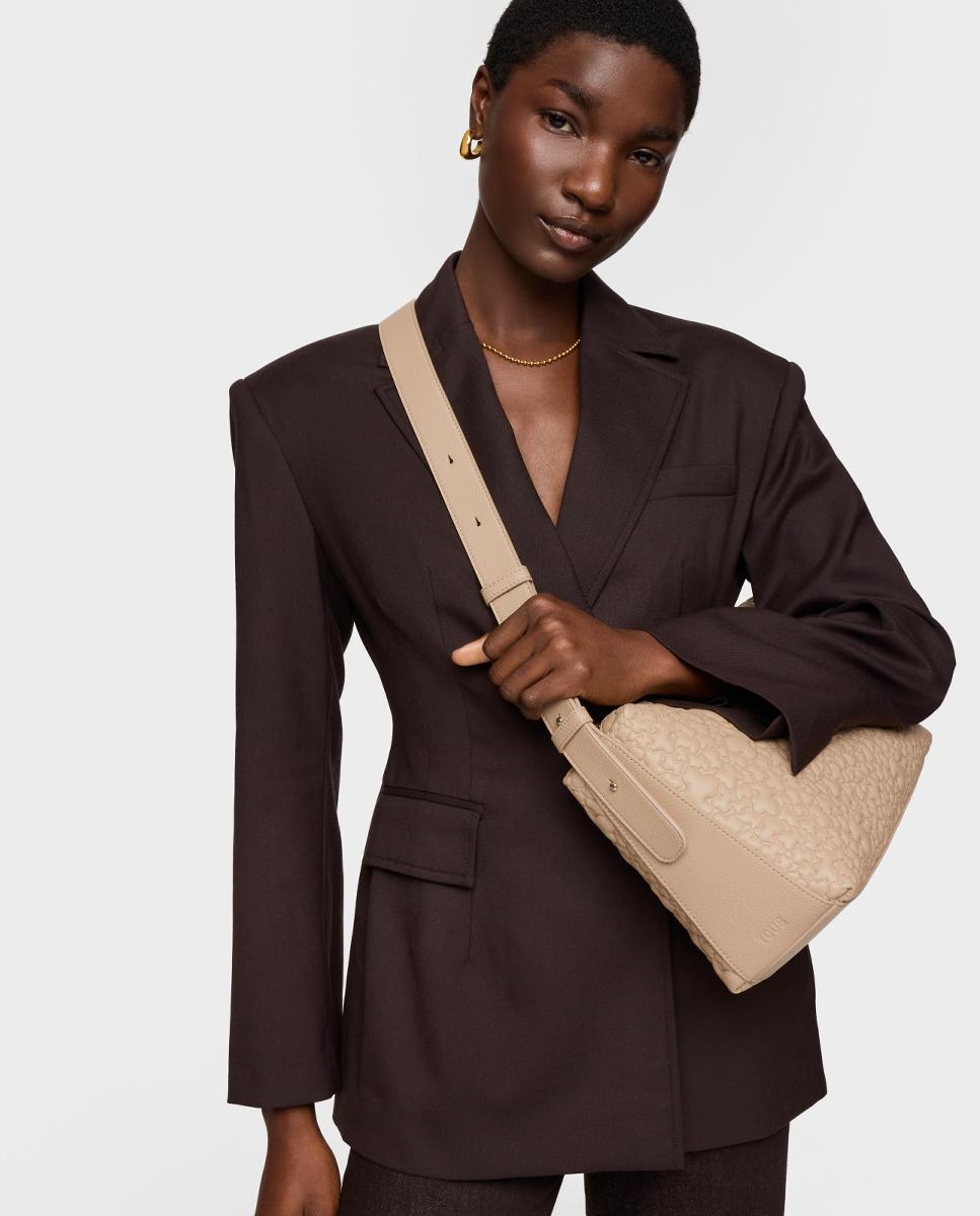 Mala com Fecho de Correr. Bege-4