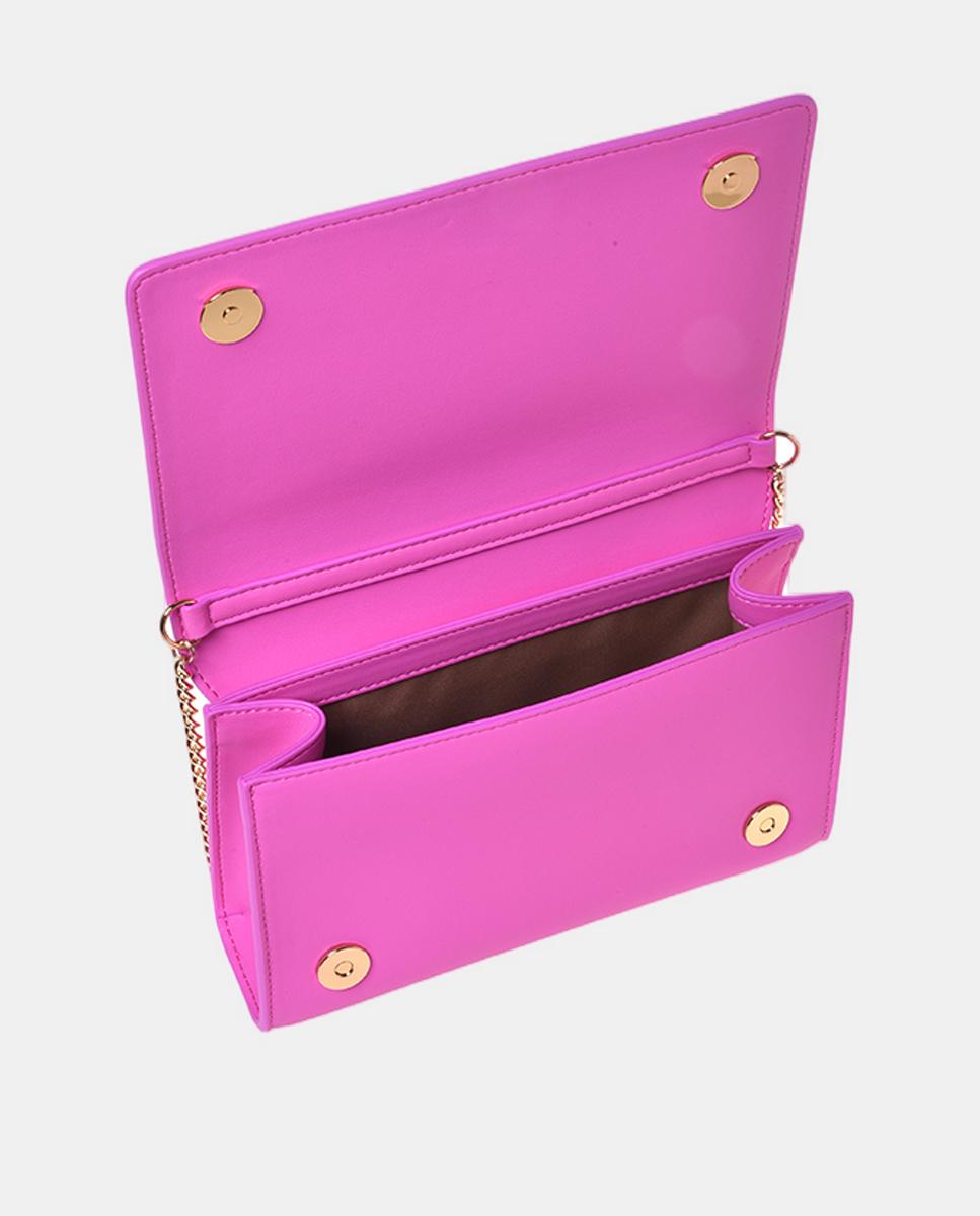 Mala Clutch a Tiracolo Fúcsia-3