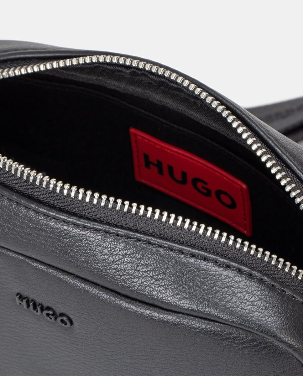 Mala Crossbody Totalmente Forrada com Fecho de Correr Preto-2