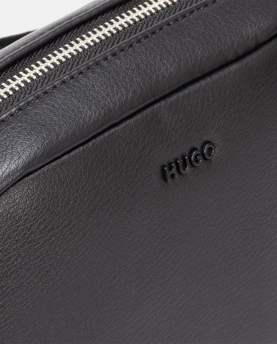 Mala Crossbody Totalmente Forrada com Fecho de Correr Preto-3