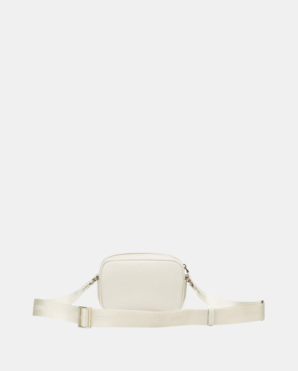 Mala Crossbody Totalmente Forrada com Fecho de Correr Branco-2