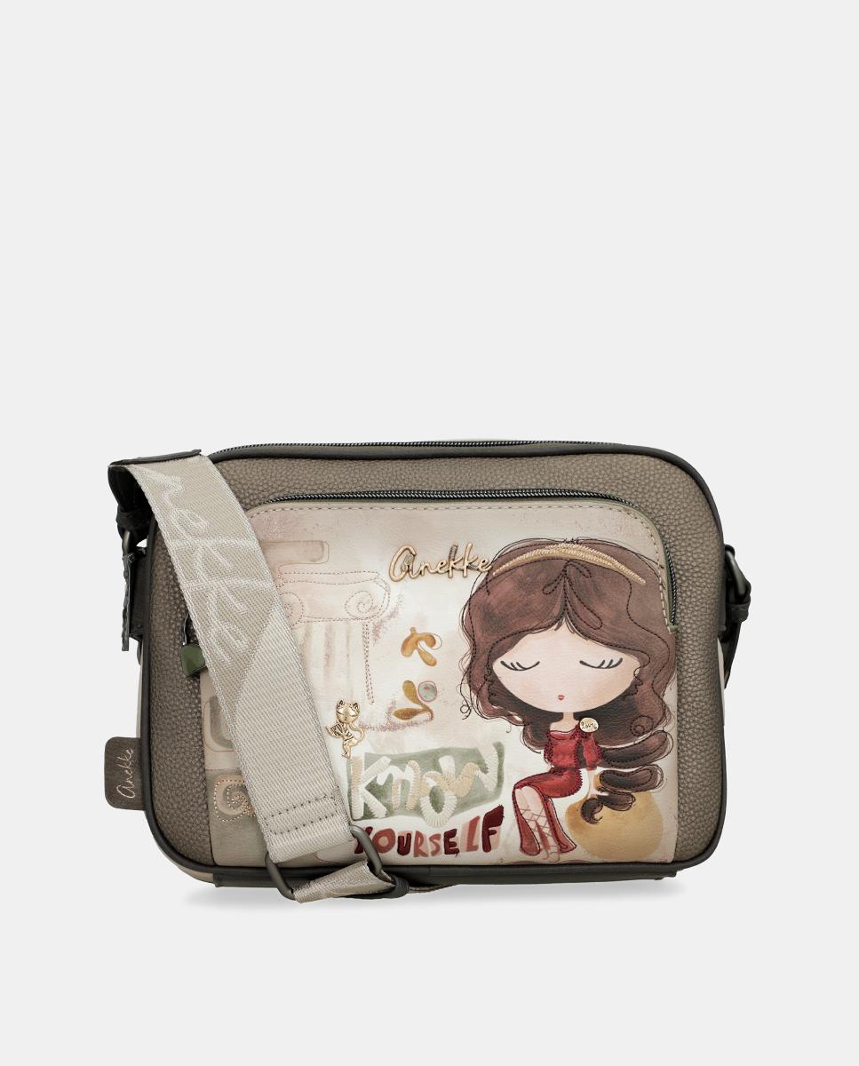 Mala a Tiracolo com Bolso à Frente Muse Multicolor-1