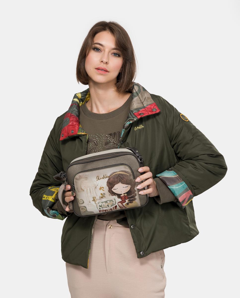 Mala a Tiracolo com Bolso à Frente Muse Multicolor-6