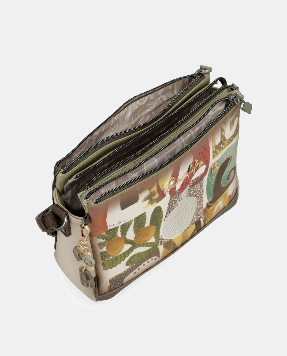 Mala a Tiracolo Estampada Amphora Multicolor-5