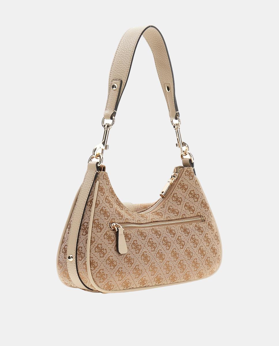 Mala de Ombro com Fecho de Correr Castanho-2