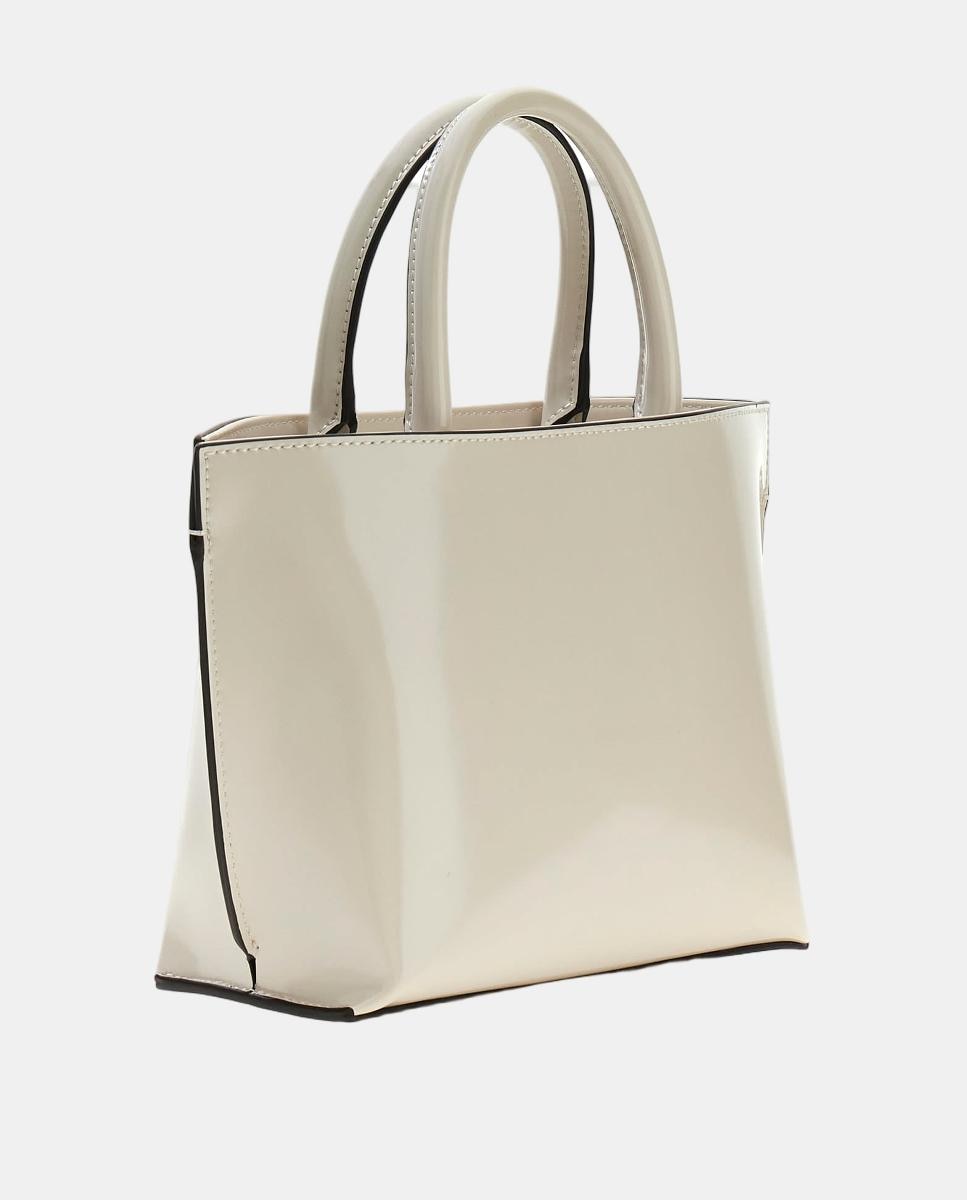 Mini Mala Tipo Tote Conversível Branco-2