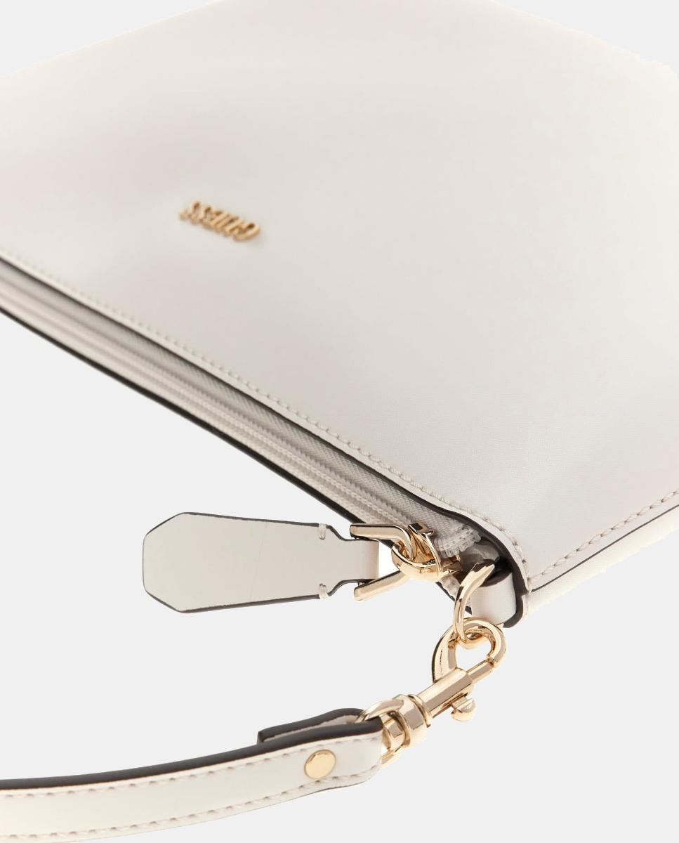 Mala Tipo Tote com Botão Magnético e Mala Pouch Amovível Branco-4