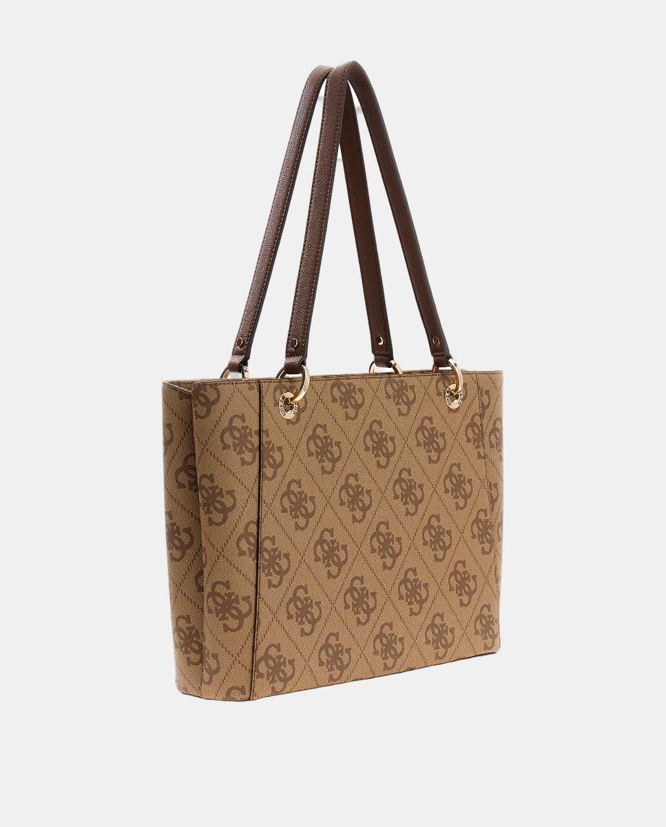 Bolso de hombro con cierre cremallera - Guess - Marrón claro Marrón claro-2