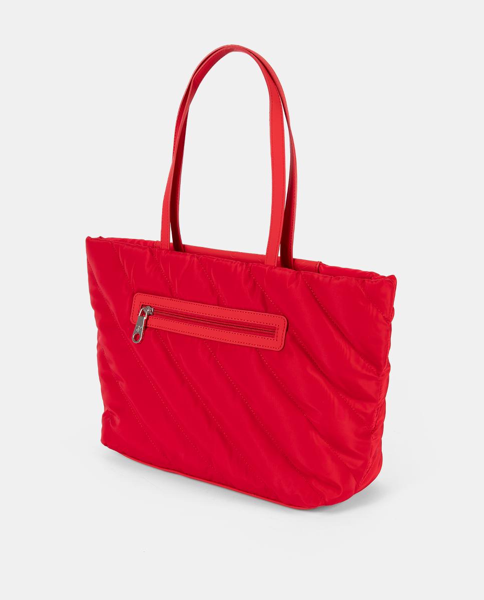 Mala Shopper em Nylon Vermelho-2