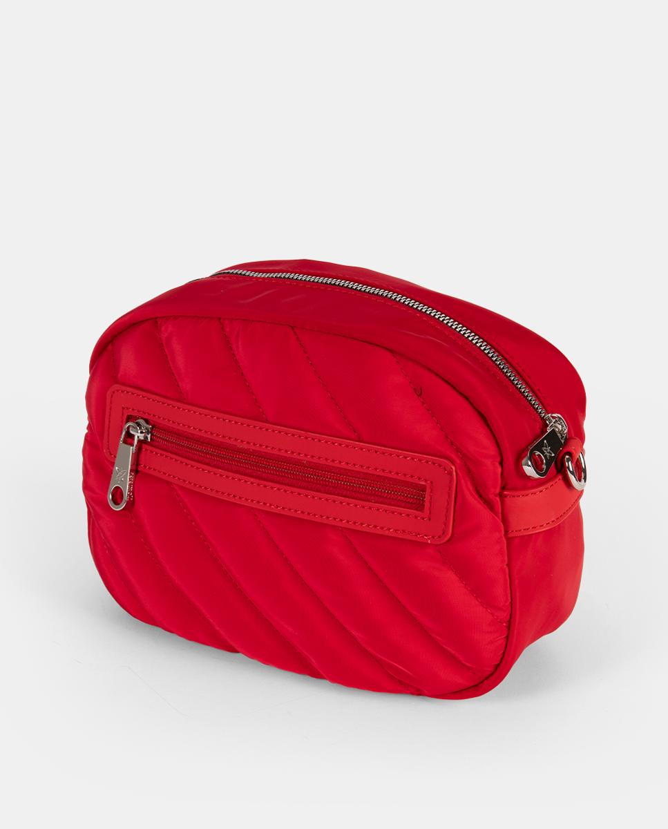 Mala a Tiracolo de Nylon Vermelho-2