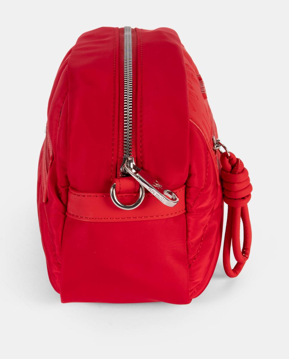 Mala a Tiracolo de Nylon Vermelho-3