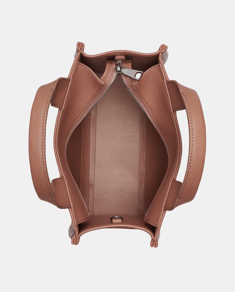 Mala Tipo Tote Pequena Hadlee Camel-5