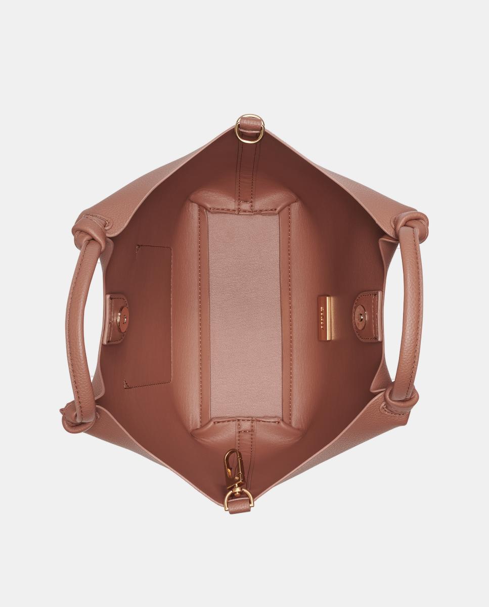 Mala Tipo Tote Pequena Paula Camel-2