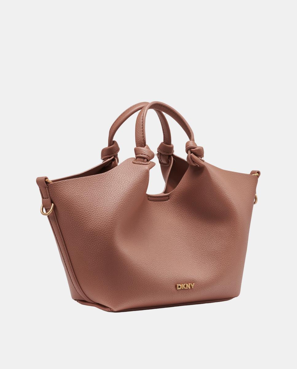 Mala Tipo Tote Pequena Paula Camel-5