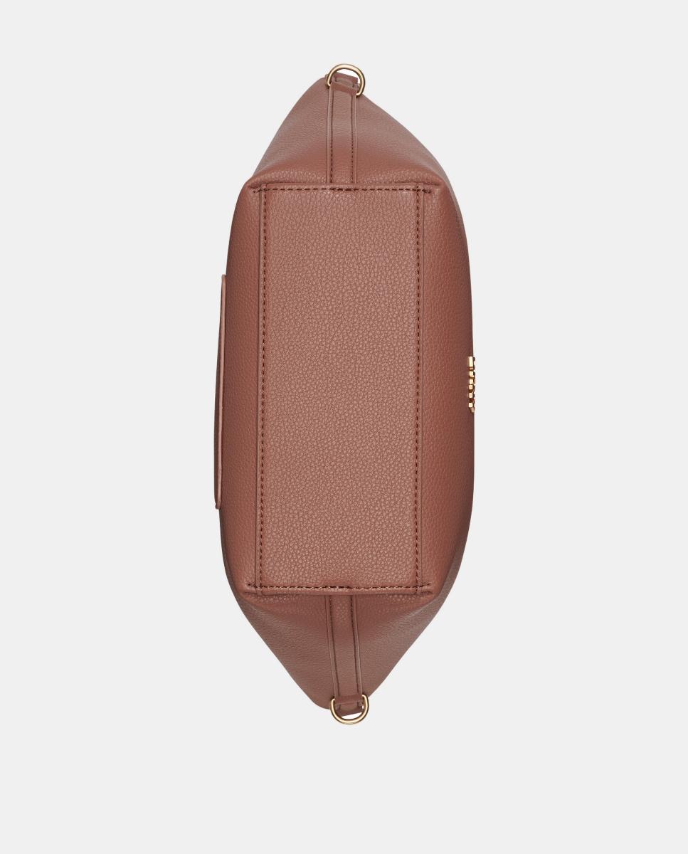 Mala Tipo Tote Pequena Paula Camel-6