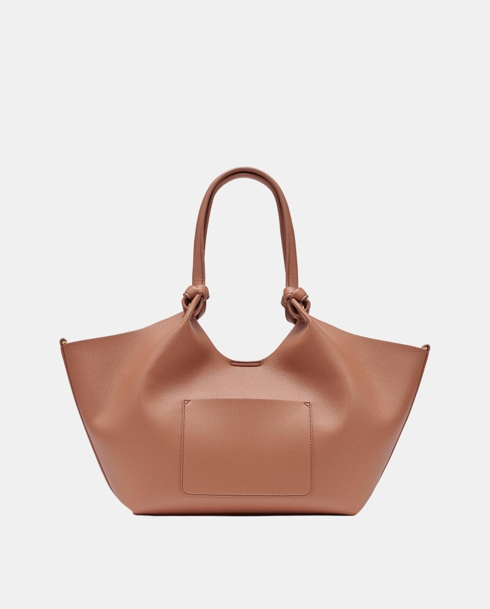 Mala Tipo Tote Média Paula Camel-5