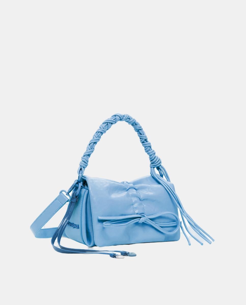 Mala com Laço Brilhante Azul-claro-2