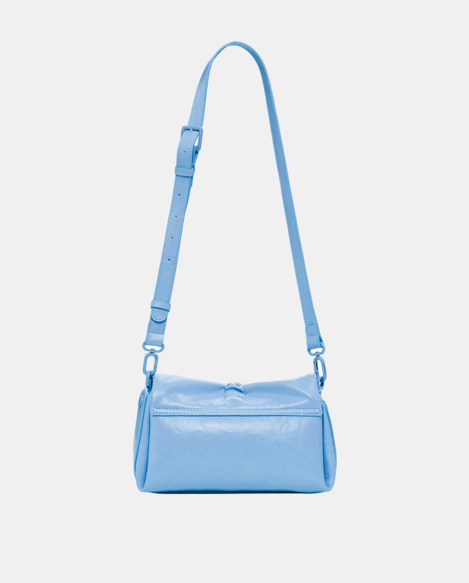 Mala com Laço Brilhante Azul-claro-3