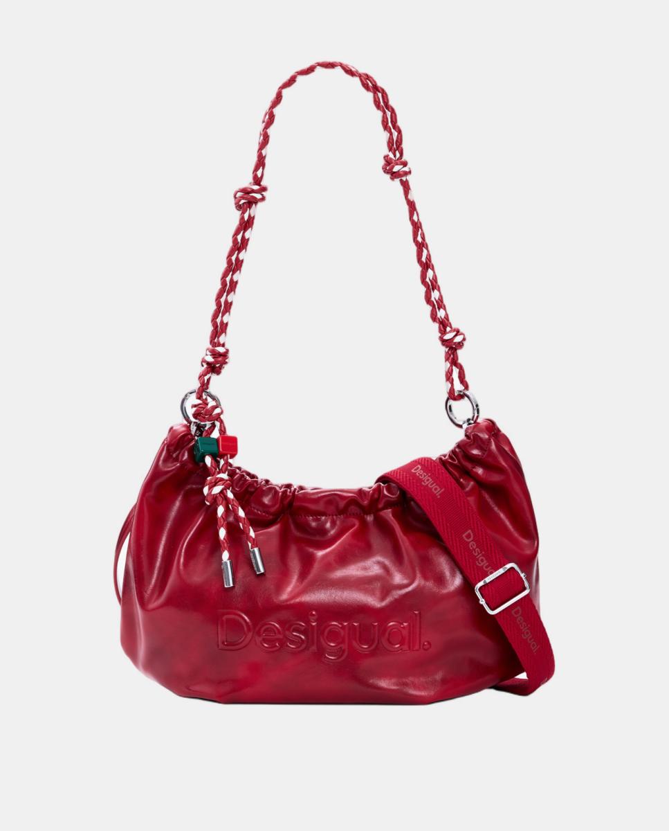 Mala Média Oval com Logótipo Vermelho-1