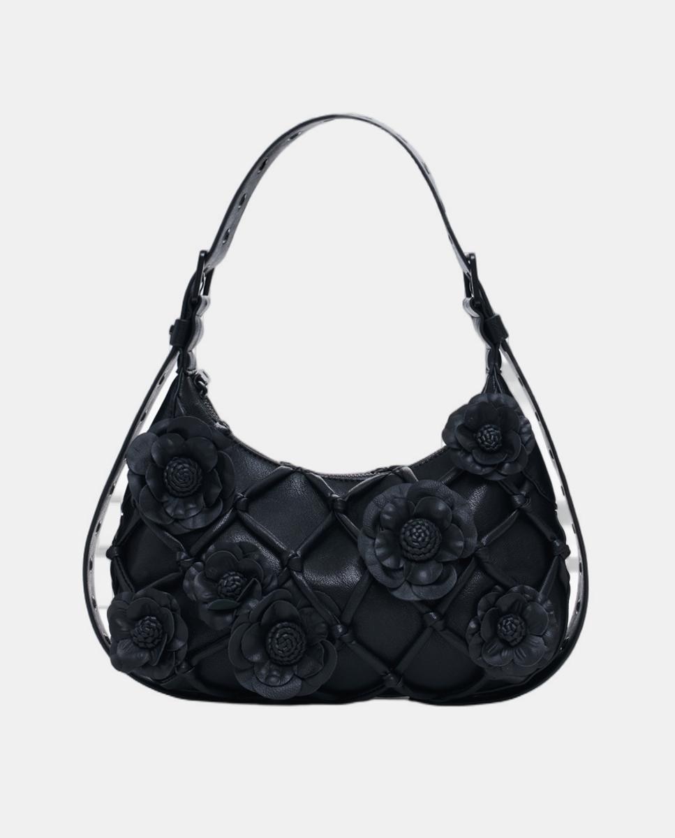 Imagem 0 de Mala Pequena com Estampado Flores de Rede