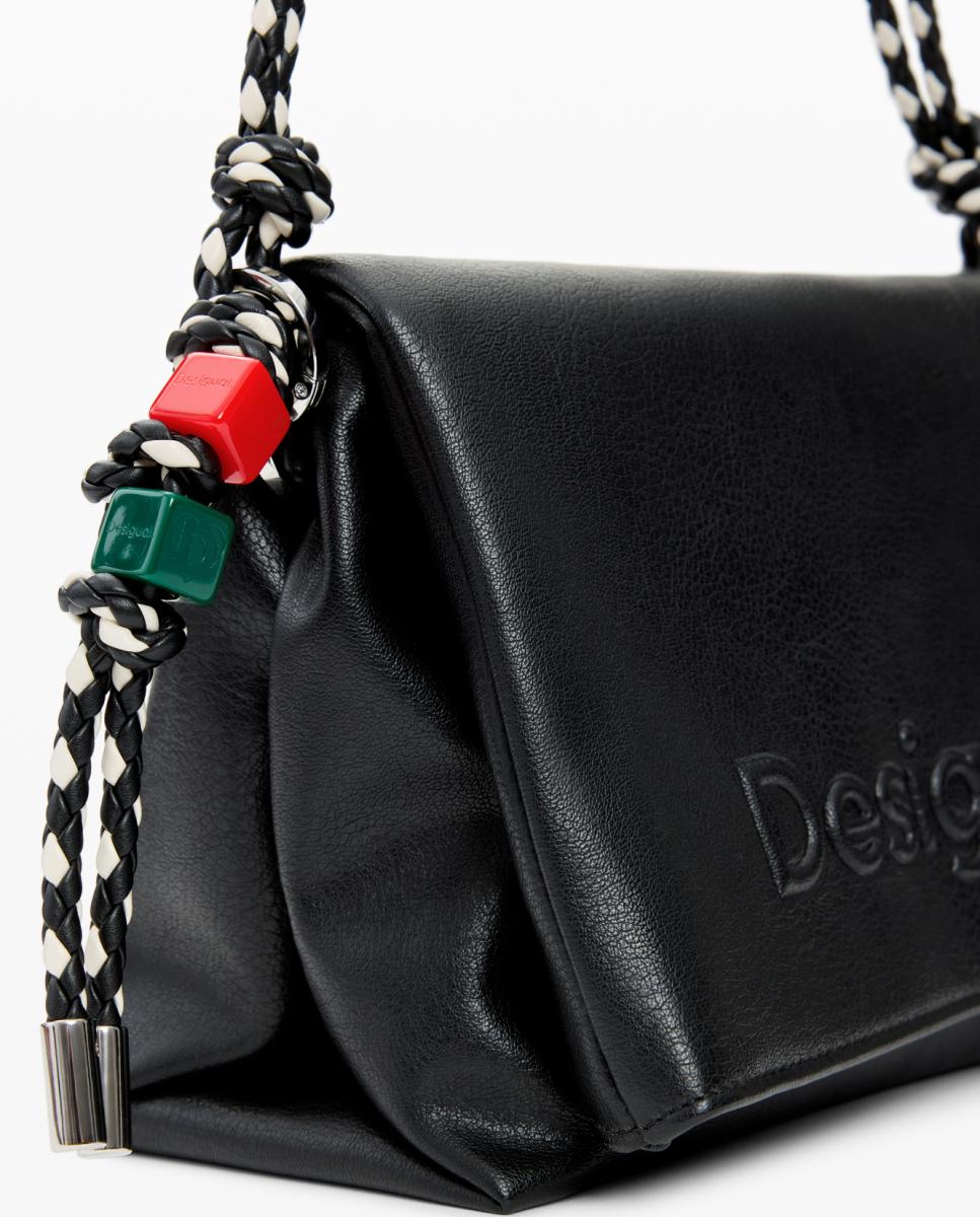 Mala Média com Logótipo em Conta Preto-3